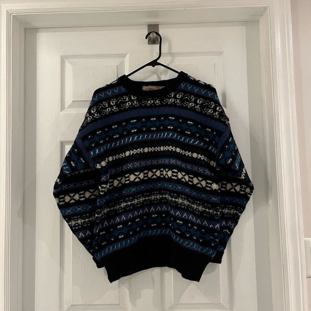 McGregor Men's Multicolor Patterned Crewneck Sweater